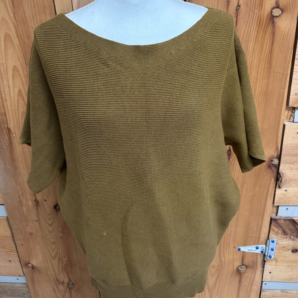 Ann Taylor Factory Tan Knit Top